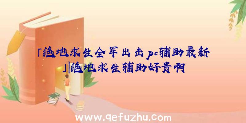 「绝地求生全军出击pc辅助最新」|绝地求生辅助好贵啊